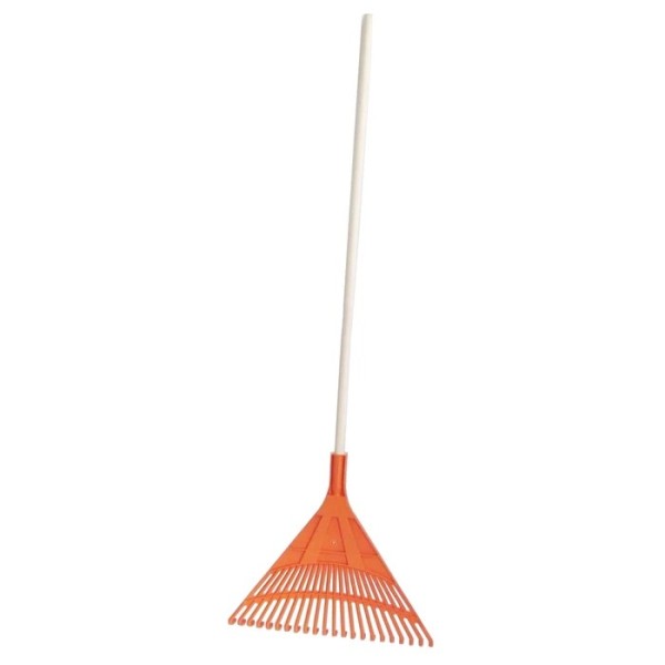 Grebla pentru frunze DupU, PVC, cu coadă din lemn, 22 dinți, 160 cm