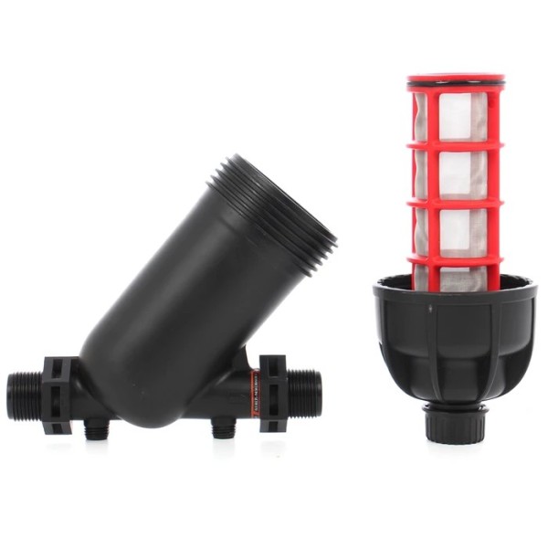 Filtru din plastic, cu sită, pentru sisteme de irigații, 3/4 x 3/4