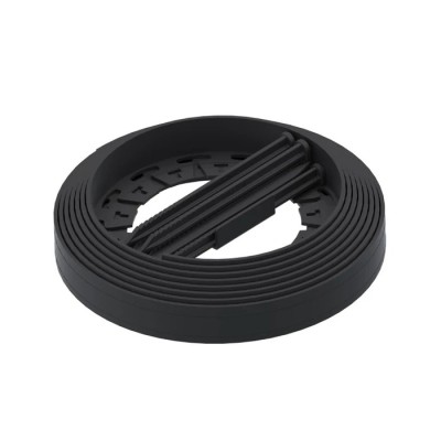 Kit bordura gazon Vodaland, polipropilena, negru, 3.8 cm x 9 m - Delim
