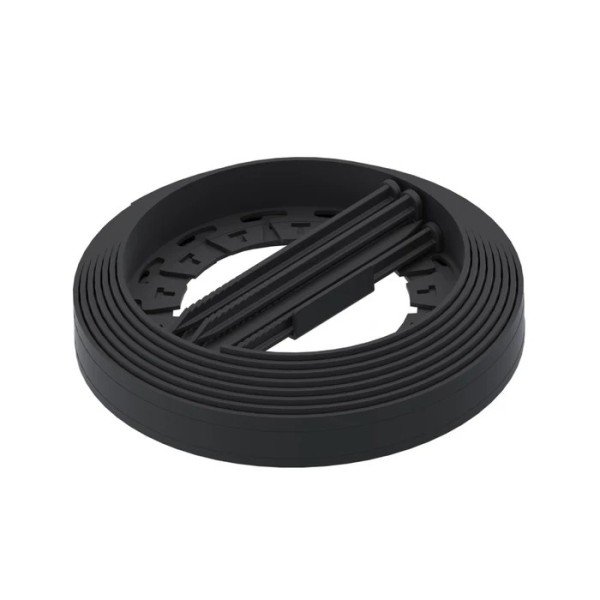Kit bordură gazon Vodaland, polipropilenă, negru, 3.8 cm x 9 m